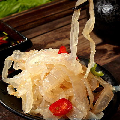 连云港即食海蜇丝200g包邮 海蜇皮即食凉拌菜袋装特级蛰丝海蜇头
